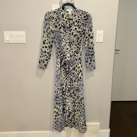 Bella Dahl Maxi Shirt Dress Ink Dots - Picture 4 of 12